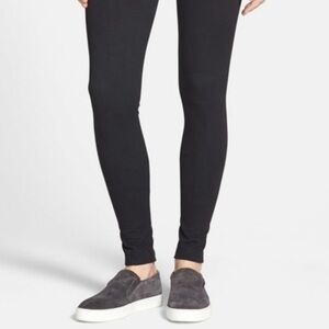 VINCE Twill Pull-on leggings in black size: M